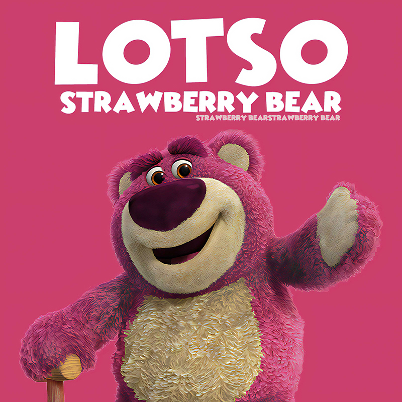 草莓熊正版迪士尼公仔生日礼物送给女生朋友儿童的520情人节玩偶