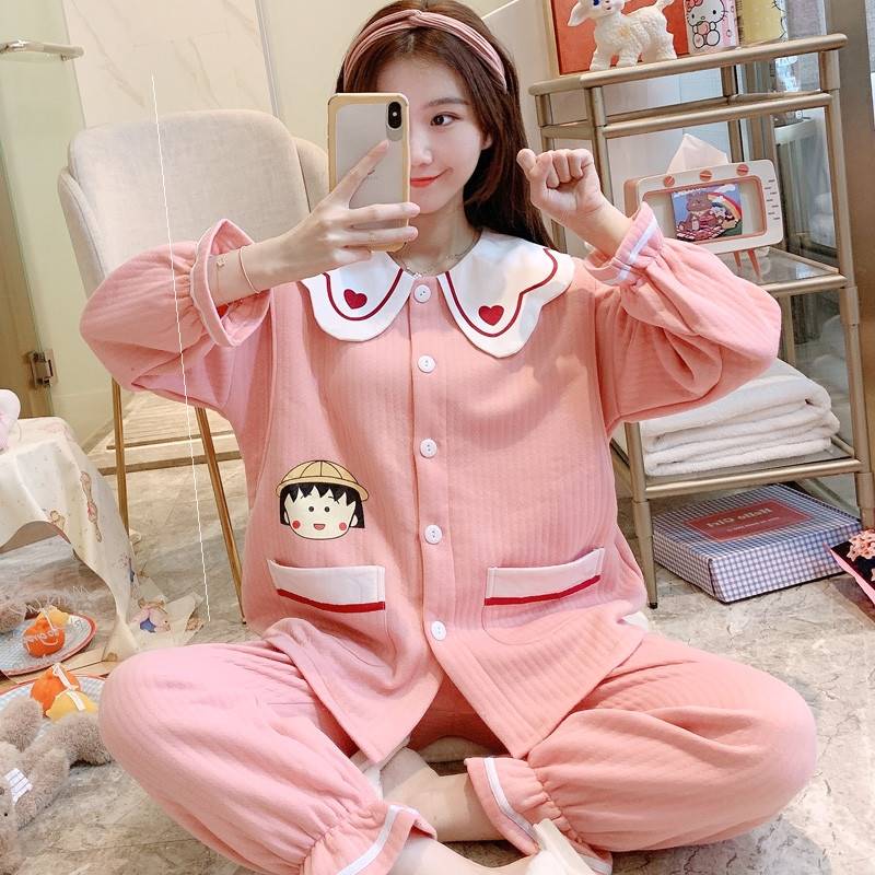 推荐Qiu dong lili clothing interlining pajamas pregnant wome