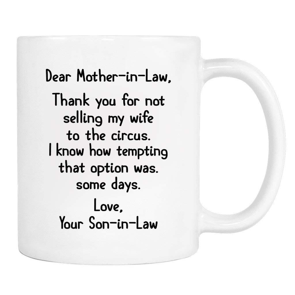 Dear Mother in Law Thank You Mug母亲节妈妈陶瓷咖啡马克杯子水