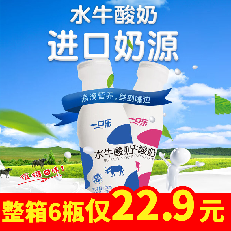 禅宝一口乐水牛纯酸奶儿童成人早餐奶低脂营养牛奶饮料特价整箱