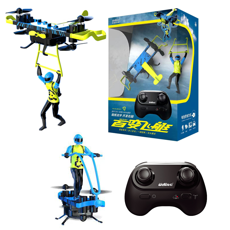 优迪迷你新品玩具i999室内飞人遥控飞机i998无人机小型耐摔飞行器