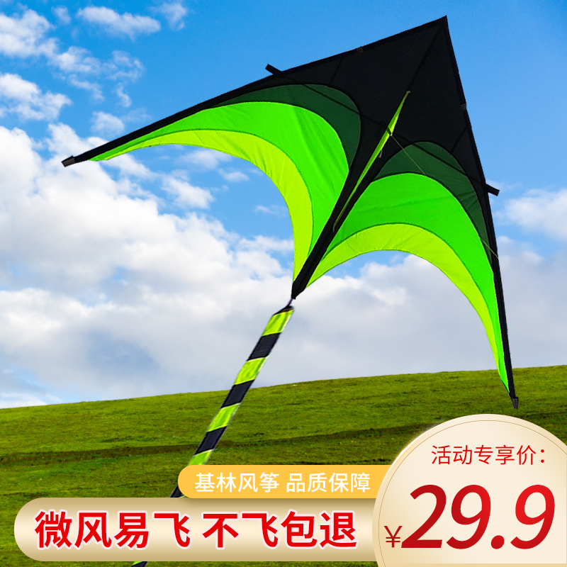 山东潍坊风筝大人专用2024年新款高质量风筝大草原成人大伞布基林