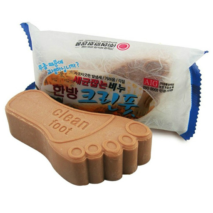 韩国进口 韩方香皂 洗脚香皂 去角质 去异味清洁100g