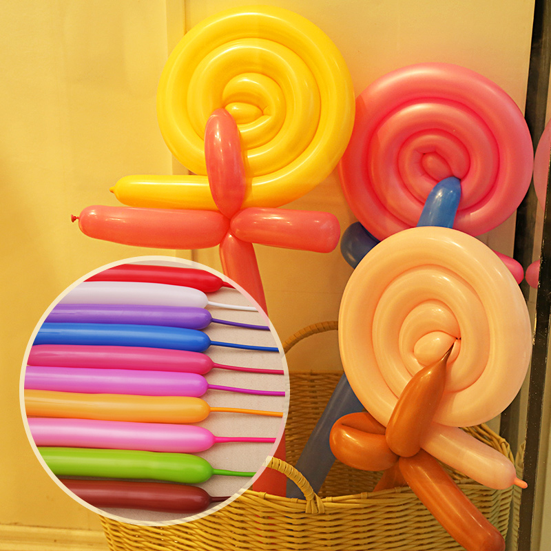 长条气球装饰商场学校花束玩具魔术造型儿童周岁生日场景布置