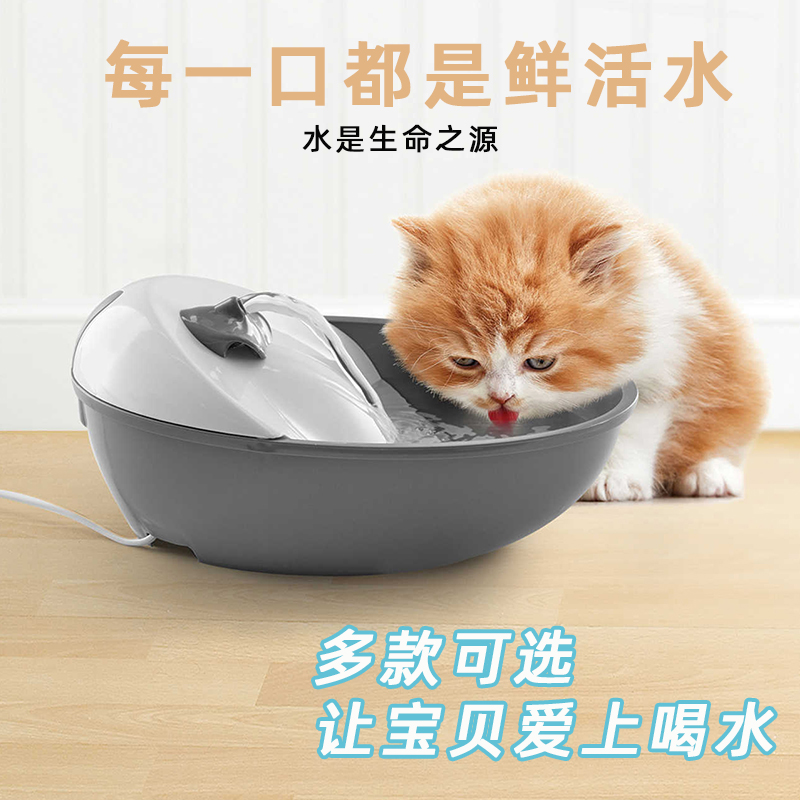 Pioneer Pet自动循环宠物猫咪饮水机活水过滤猫狗用喝水器喂水盆