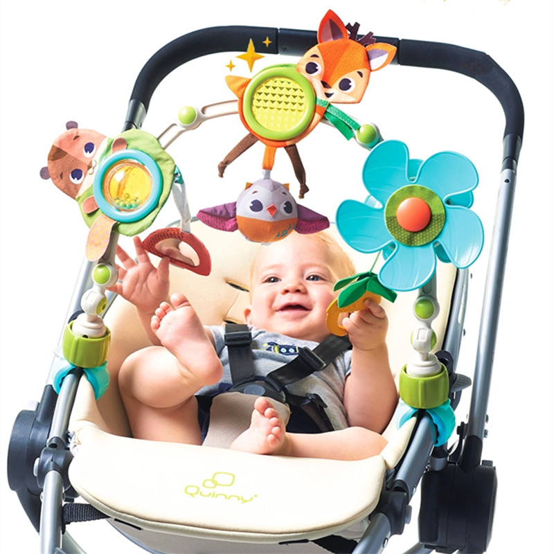 Tinylove推车玩具架新生儿婴儿床铃音乐挂件宝宝安抚玩偶现货响铃