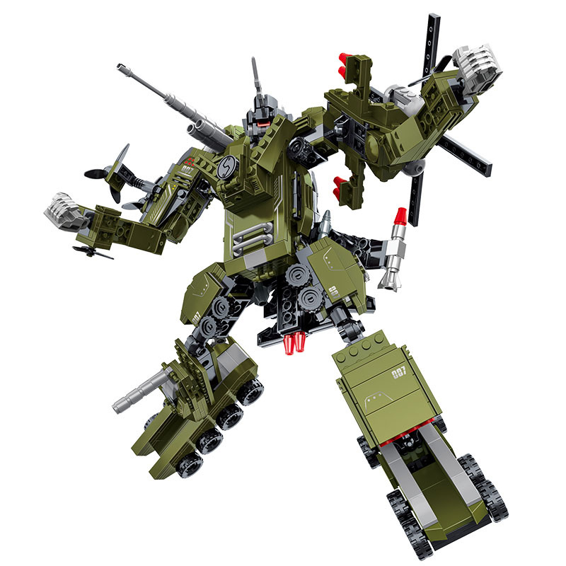 兼容乐COGO积高拼装积木益智力开发男孩航母军事坦克模型儿童玩具