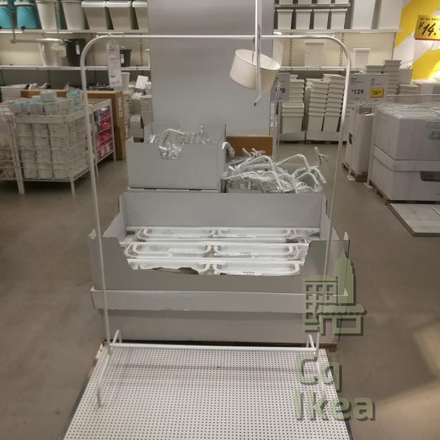 IKEA重庆宜家国内代购 穆利格 晒衣架 落地大型晾衣架 牢固不锈