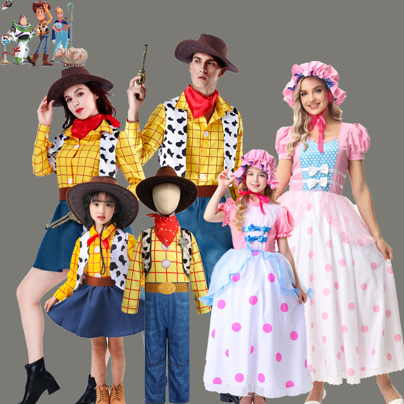 胡迪衣服cosplay迪士玩具总动员西部牛仔男女派对万圣节成人服装