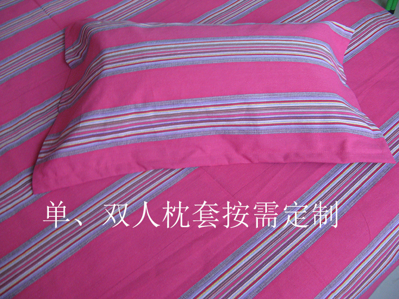 整幅无拼接幅宽2.1米纯棉色线梭织老粗布/单双人床单可按需订做