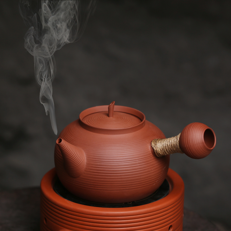 大容量煮水侧把壶原矿煮茶家用加热烧水明火电陶炉炭炉通用茶壶