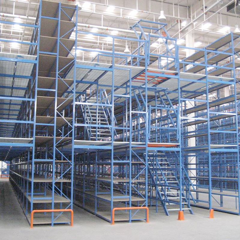 河南阁楼平台货架工厂仓库二层厂家按需搭建可拆装钢结构仓库办公