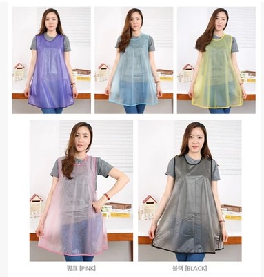 韩国进口防水防油无袖家务围裙防污罩衣PPC透明罩衫吊带新款包邮