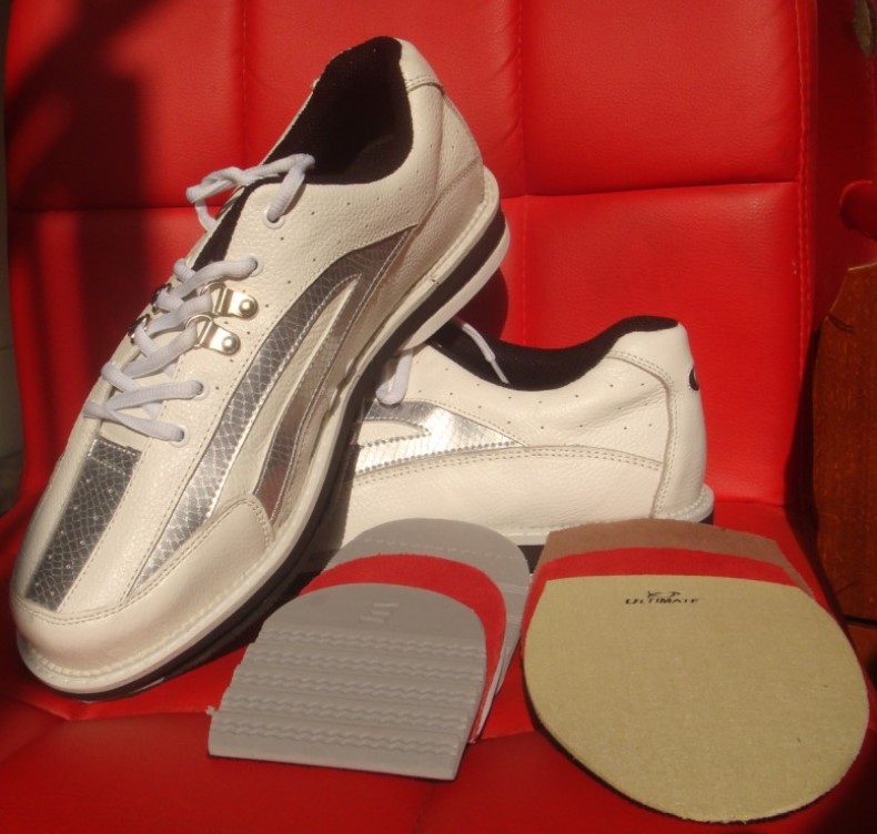 飞弧保龄球用品 可以左右脚全换底的专业保龄球鞋 左手球员也可用