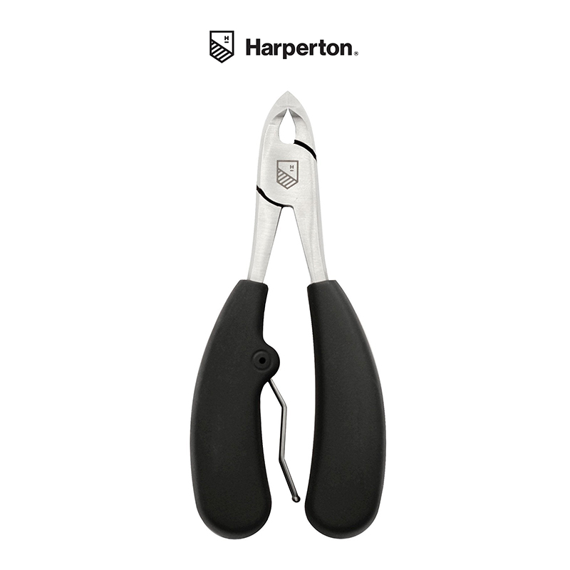 Harperton-Nippit重型去角质死皮剪医用钢防滑橡胶柄脚趾甲修甲钳