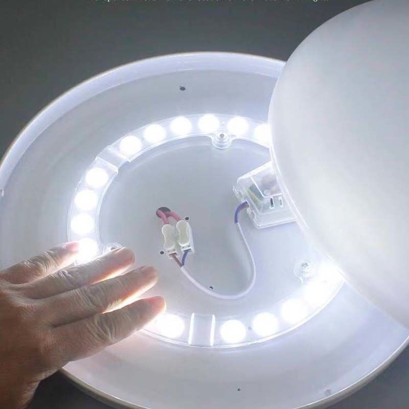 推荐led吸顶灯芯改造灯板环形圆形替换风扇灯盘灯片三色遥控节能