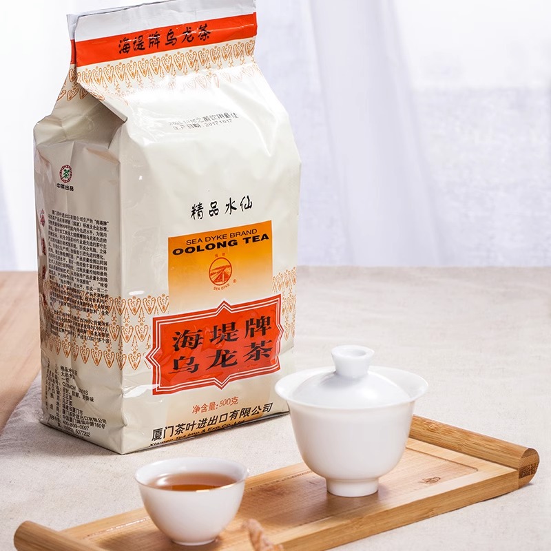 海堤中茶XT707精品水仙乌龙茶武夷岩茶滋味浓醇500克简装袋装正品