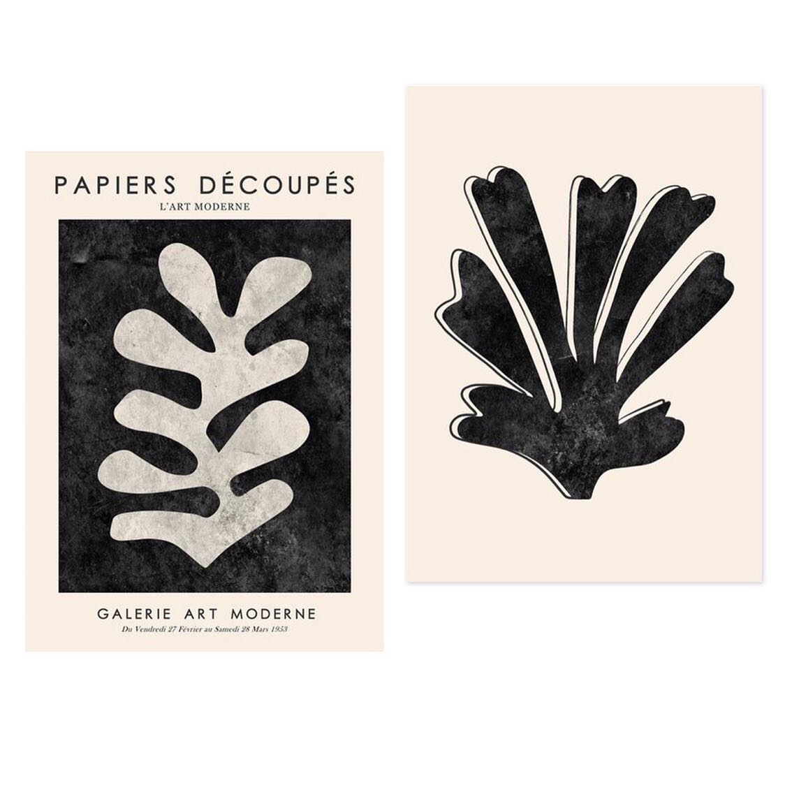 马蒂斯Matisse幸运草复古叶子咖啡花店装饰画进口艺术纸海报画芯