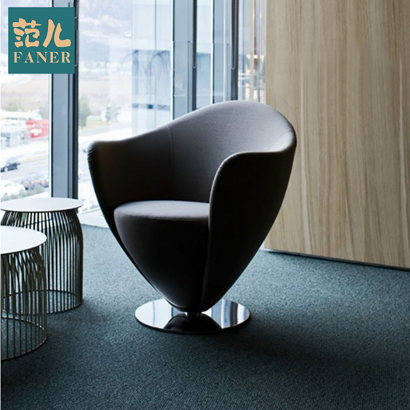 工厂直销北欧设计家具创意个性心型沙发扶手椅别墅酒店轻奢酒杯椅