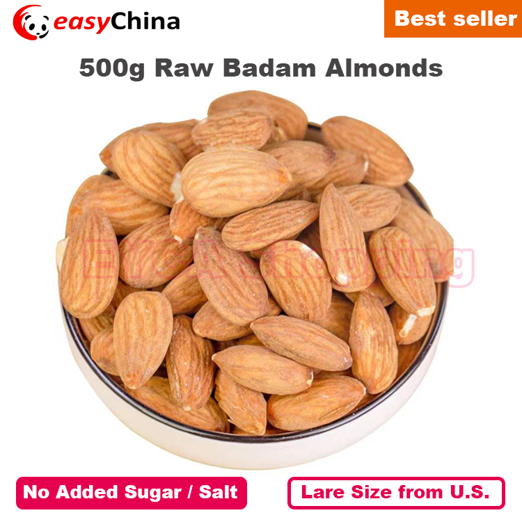 500g Raw Badam Almond Almonds No Added Sugar / Salt
