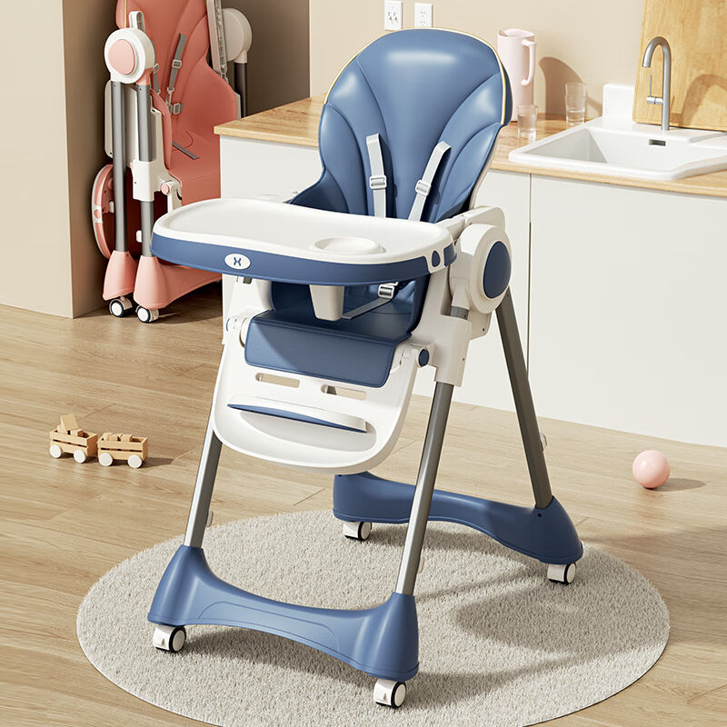 新品彬蔚宝宝餐椅吃饭可折叠便携式家用婴儿椅子多功能餐桌椅座椅