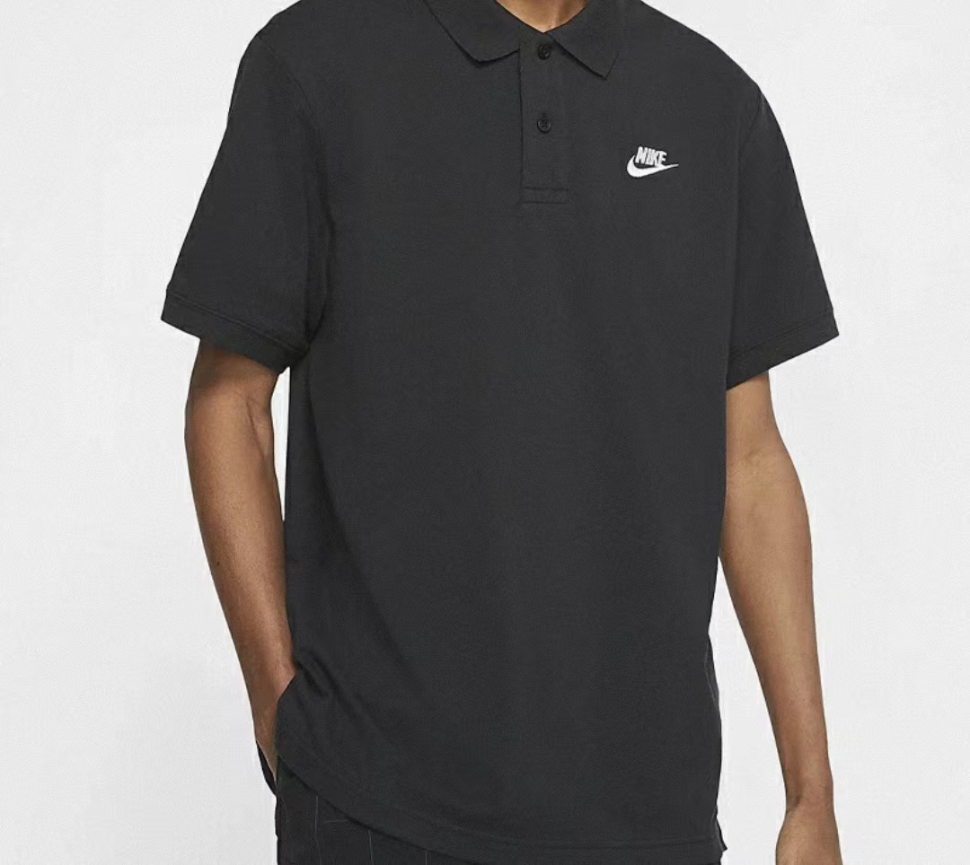 Nike Sportswear休闲运动翻领短袖Polo衫男款黑色CJ4457-010
