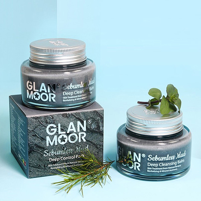 韩国Glanmoor格莱沐儿泥浆营养清洁卸妆膏祛角质黑头清洁涂抹面膜