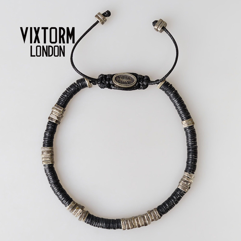 VIXTORM正品手链 VIRGINSTONE系列南非碟珠手串 白铜做旧礼物潮品