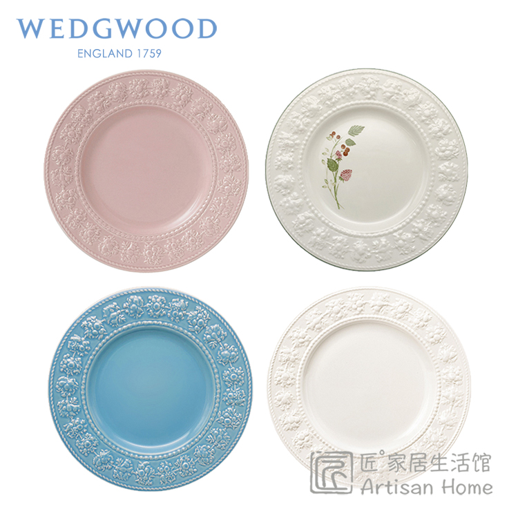 现货WEDGWOOD欢愉假日陶瓷餐盘欧式西餐盘菜盘家用进口浮雕盘子