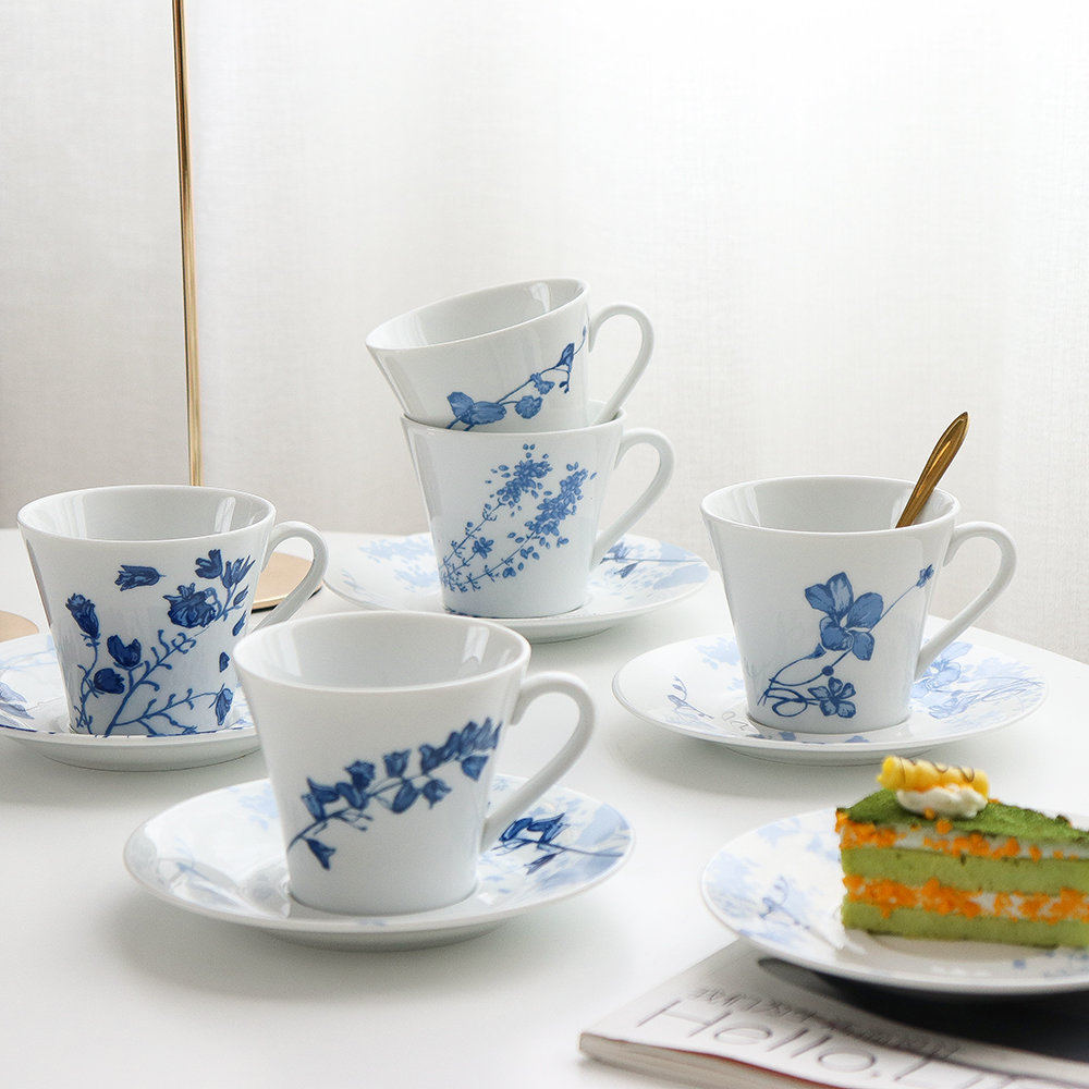 日式y*maka联名款chic风创意水墨陶瓷家用办公室咖啡杯具