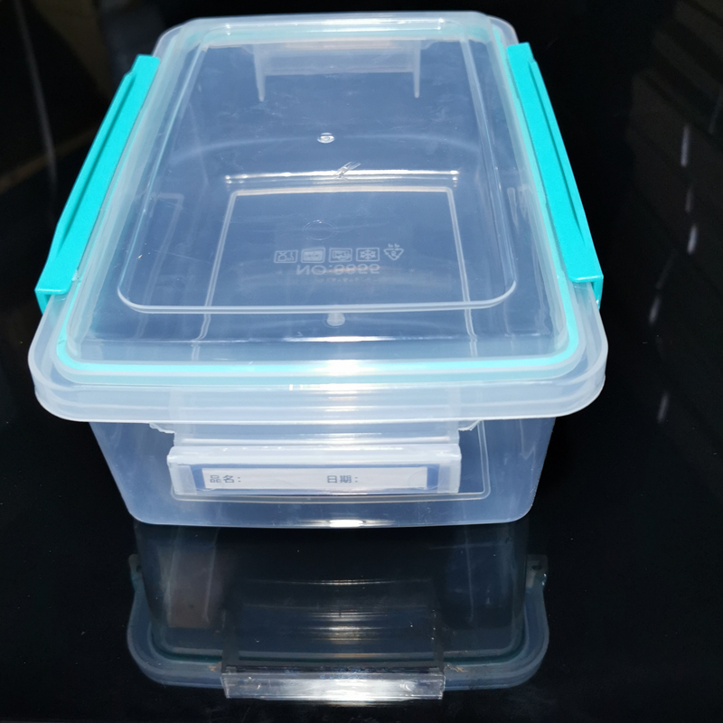 加厚塑料盒长方形胶盒子大容量商用保鲜盒带盖收纳箱标识牌食品级