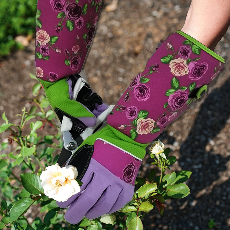 花园专用手套种花种植园艺防刺防扎防水园林手套玫瑰月季修剪护臂