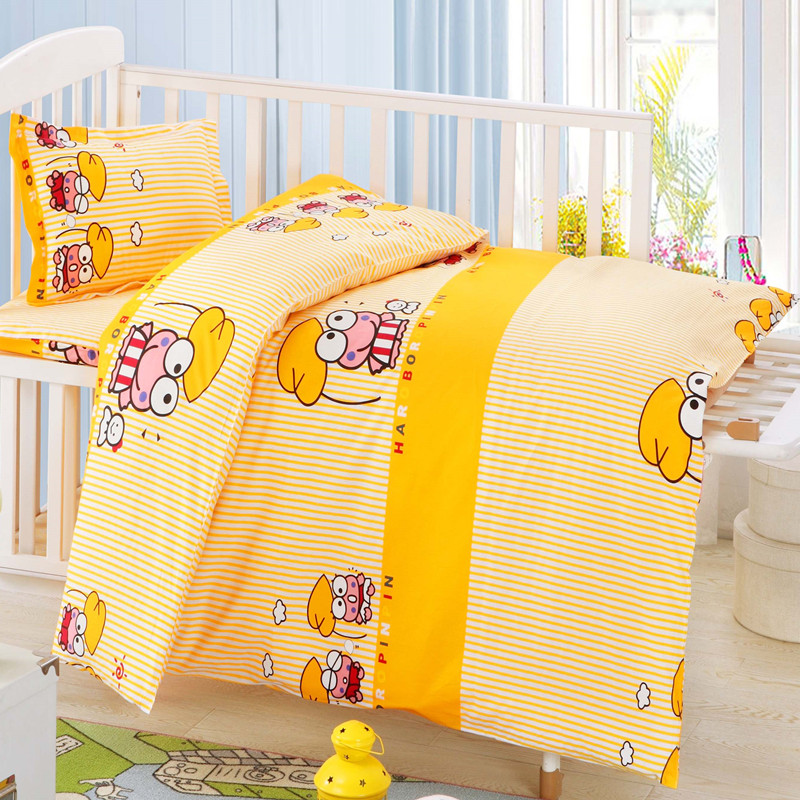 贝比佳纯棉三件套儿童床上用品幼儿园丝绵六件套艾佳家纺卡通套件