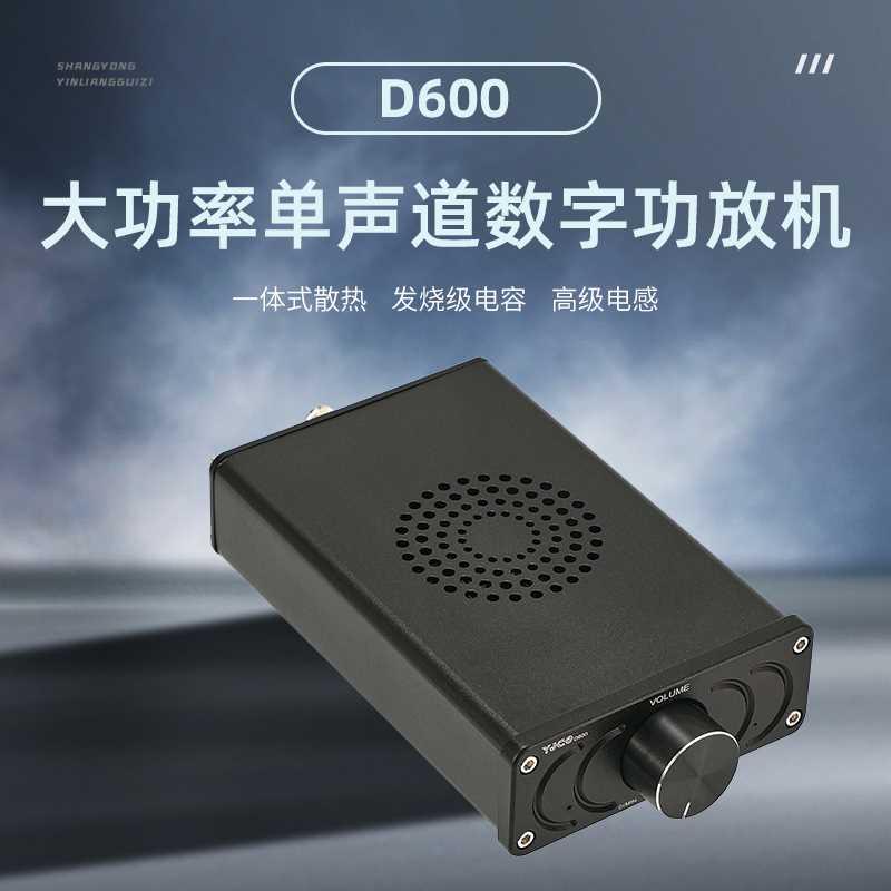 D600 TPA3255单声道600W 大功率HIFI发烧功放 家用数字音响放大器