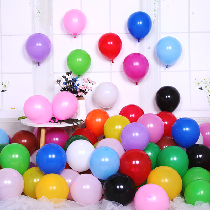 气球批发装饰100个装汽结婚庆婚房儿童周岁生日场景布置开业加厚