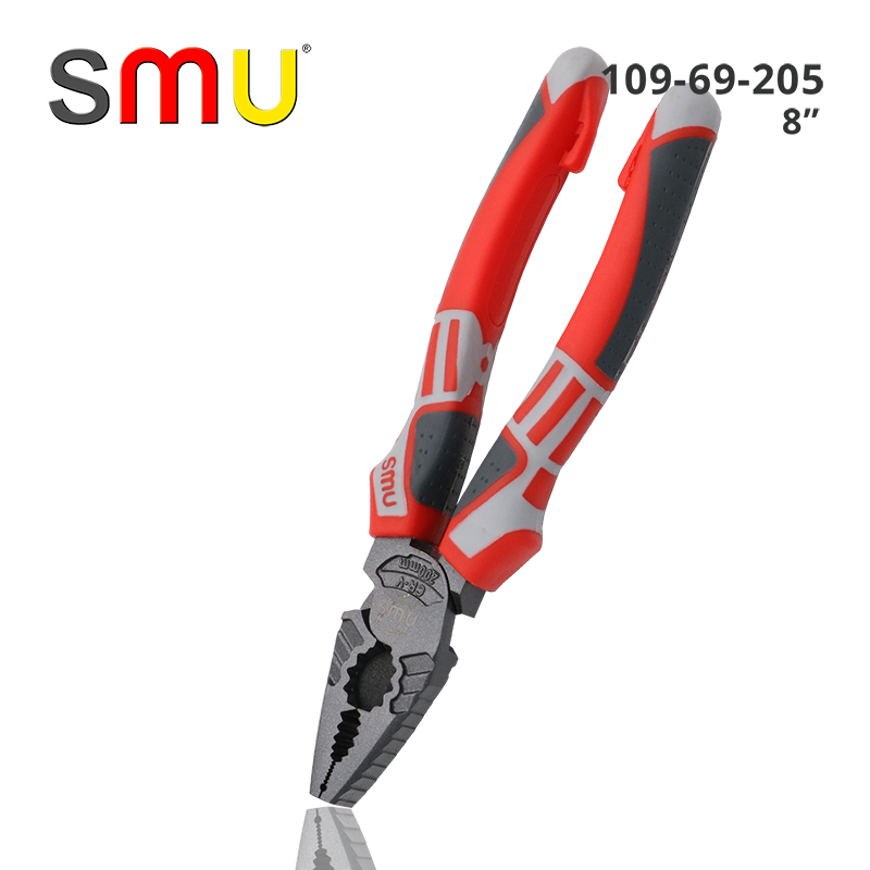 原装SMU钢丝钳尖嘴钳斜口钳6寸7寸8寸多功能德国特种钢进口品质