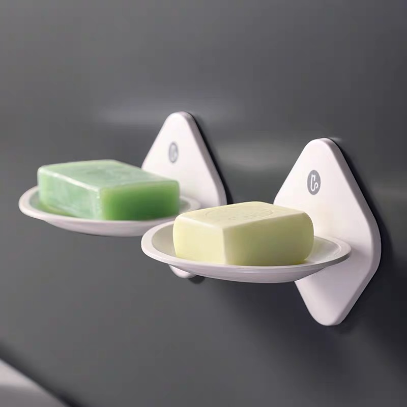 卫生间肥皂盒香皂架免打孔创意吸盘放香皂盒浴室沥水壁挂式肥皂架