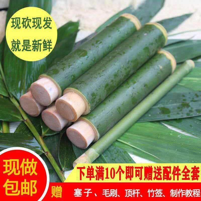 竹筒粽子模具糯米饭商用摆地摊包绿色简便易用新鲜竹子端午家用