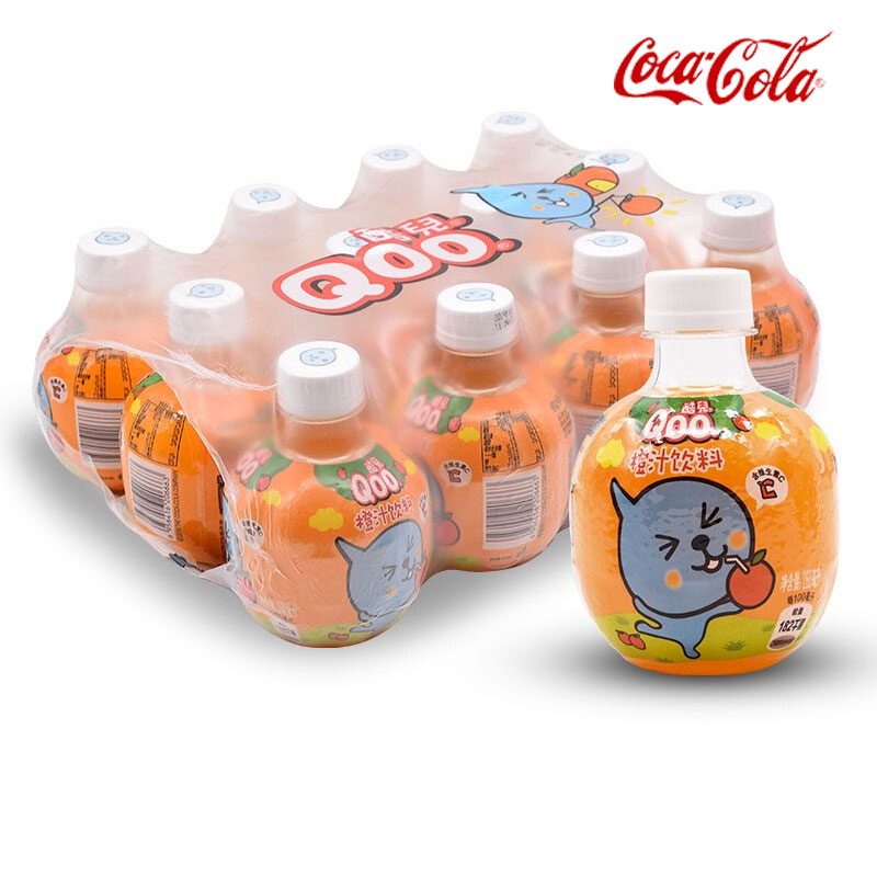 可口可乐酷儿橙汁迷你小瓶饮料小瓶装果汁饮料瓶六一儿童节礼物