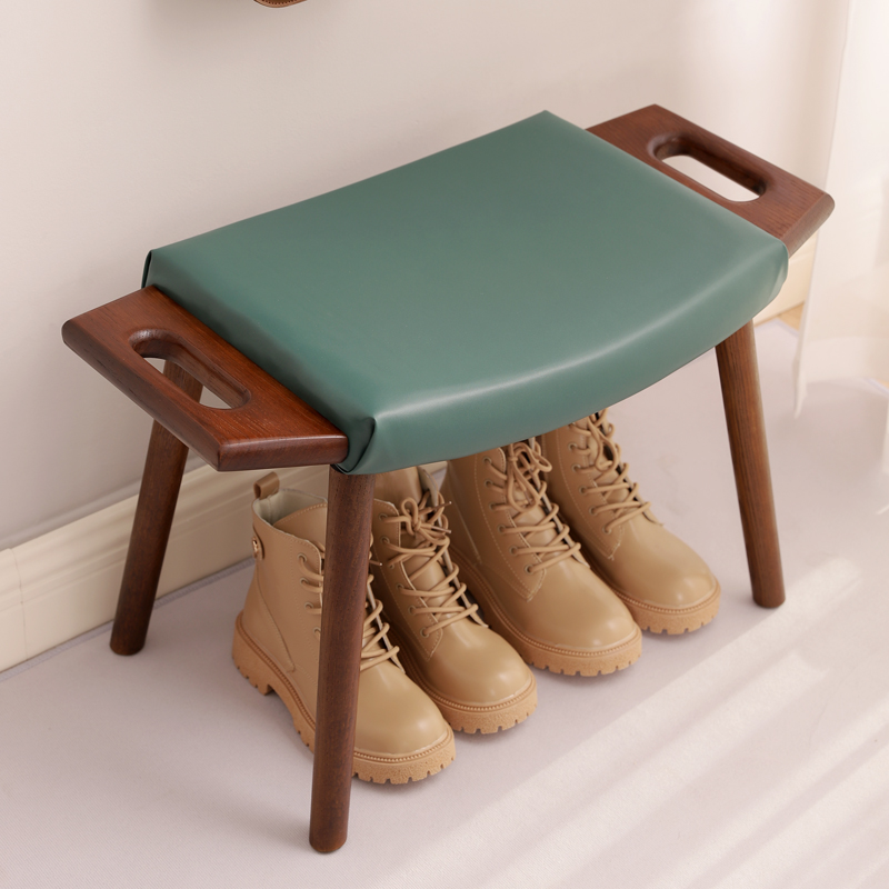 实木小凳子家用矮凳创意时尚沙发凳换鞋凳客厅椅布艺小板凳搁脚凳