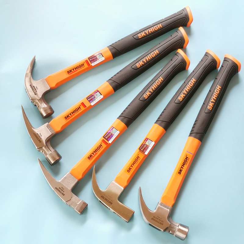 澳新羊角锤70周年新款锤子工具榔头木工支模直角麻面防滑带磁吸钉