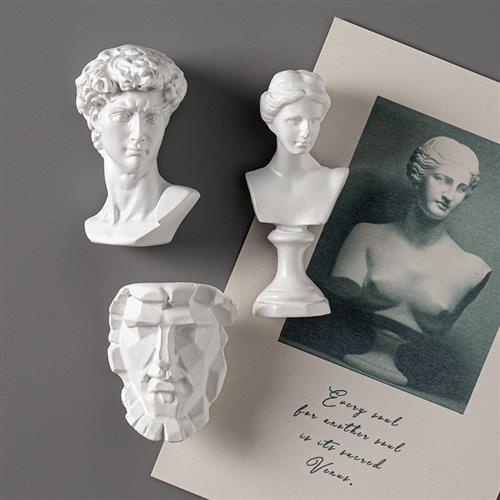 北欧雕像冰箱磁性贴头像美术创意吸铁石石膏雕塑小卫维纳斯磁力贴
