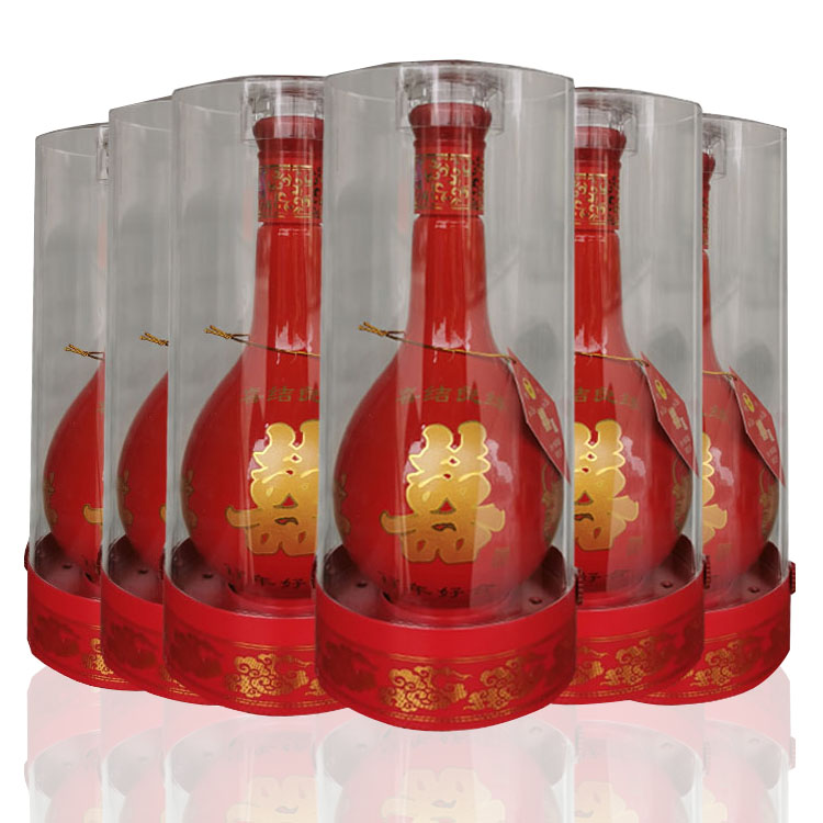 泸州十寨香小粮筐品牌婚庆喜酒透明盒装酒52度500ML单瓶价优级酒