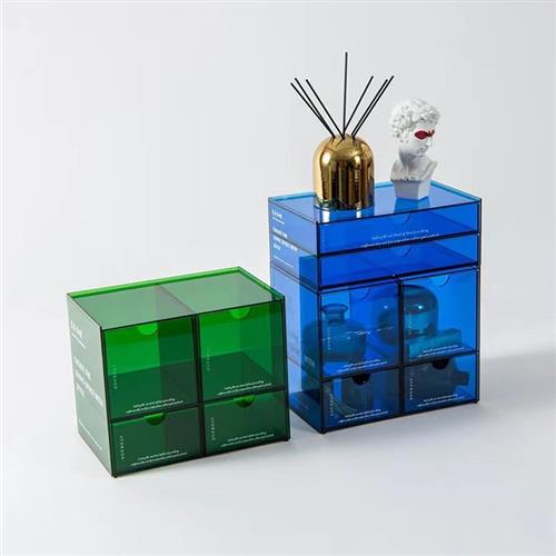 透明彩色亚克力盒子有机玻璃收纳盒置物架有机玻璃展示.盒定制加