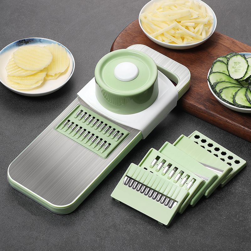 日式切菜神器家用多功能切菜器不伤手切片器土豆丝刨丝护手擦丝器