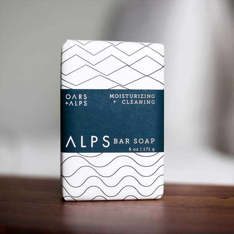 Oars Alps-补水保湿阿尔卑斯山温和清洁去角质男士肥皂沐浴皂171g