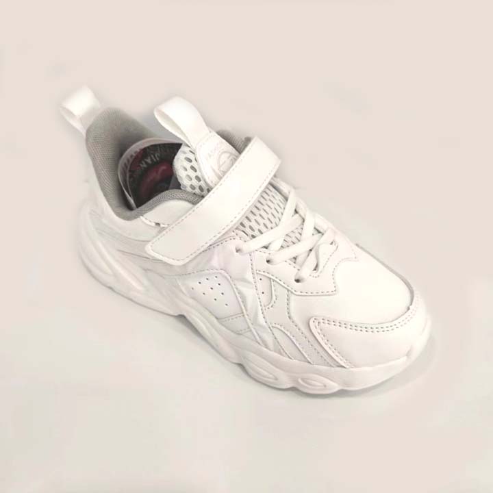 包邮2023秋季新款剑桥童鞋男女童休闲皮面运动鞋白色儿童小白鞋