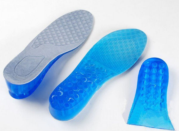 促销两双起包邮高弹力硅胶内增高垫二层多功能垫超软透明硅胶鞋垫