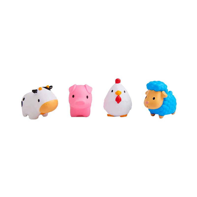 【店铺分销】美国Munchkin满趣健农场小动物洗澡玩具(4只装)
