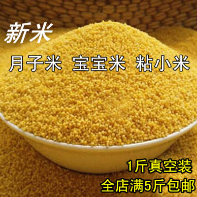 2020新米黄小米吃的糯小黄米粥粘小黄米出油营养小米特产精选500g